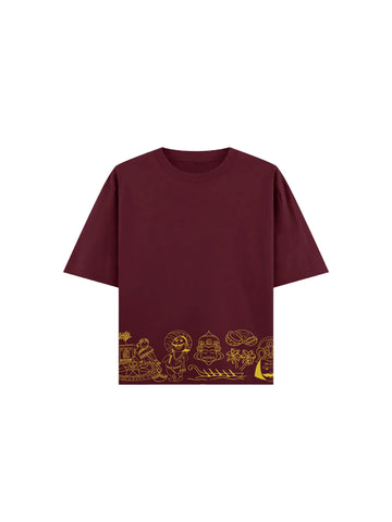 Unisex Maroon KERA-U🌴SAV Oversized t-shirt