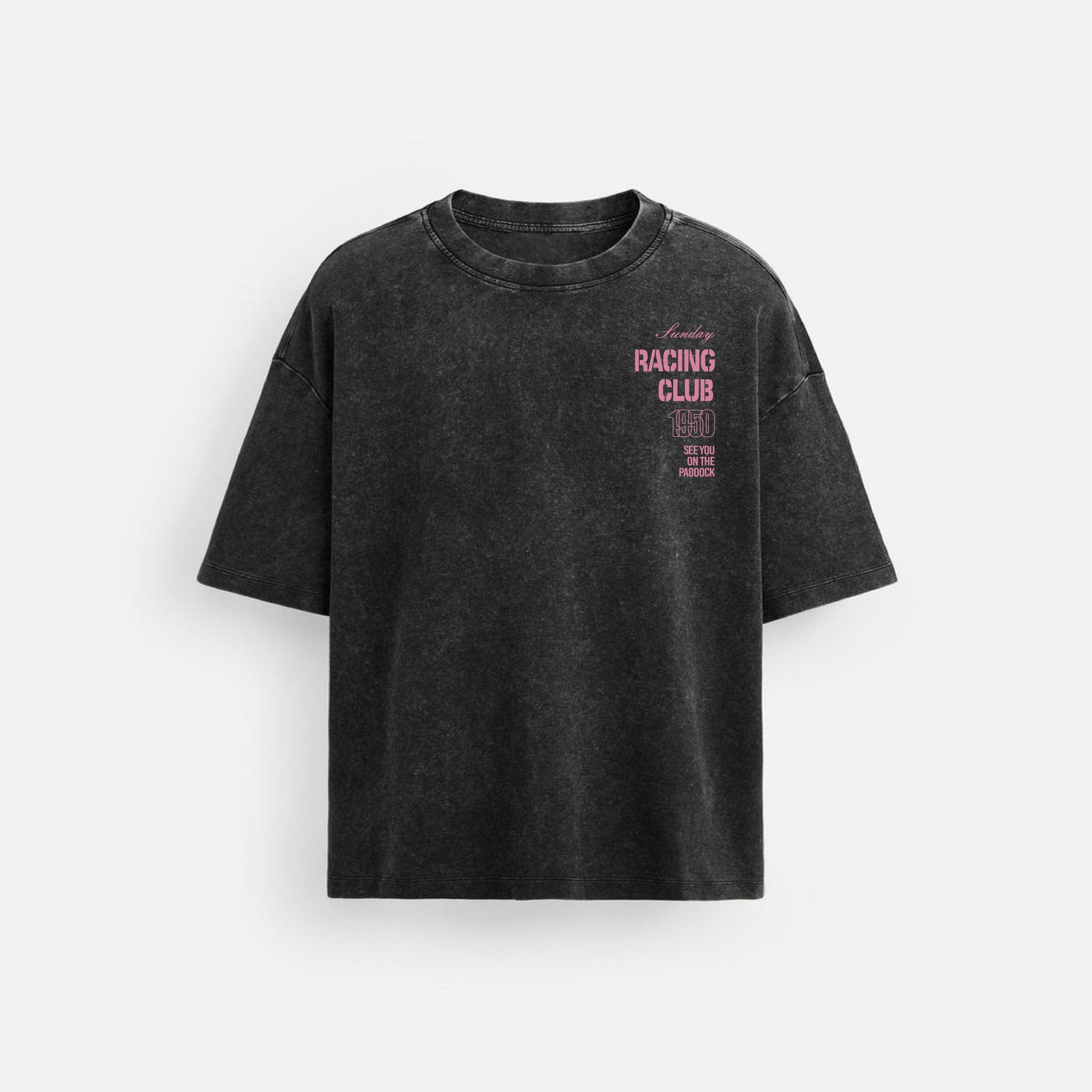 Unisex RACING CLUB Washed T-shirt.
