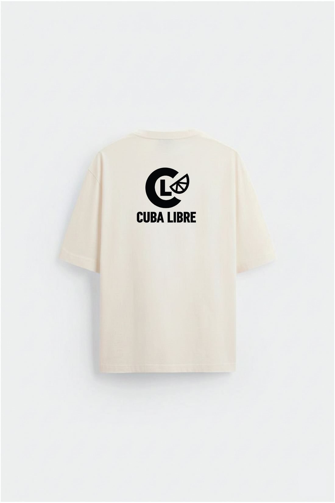 Unisex Beige Cuba Libre Oversized T-shirt