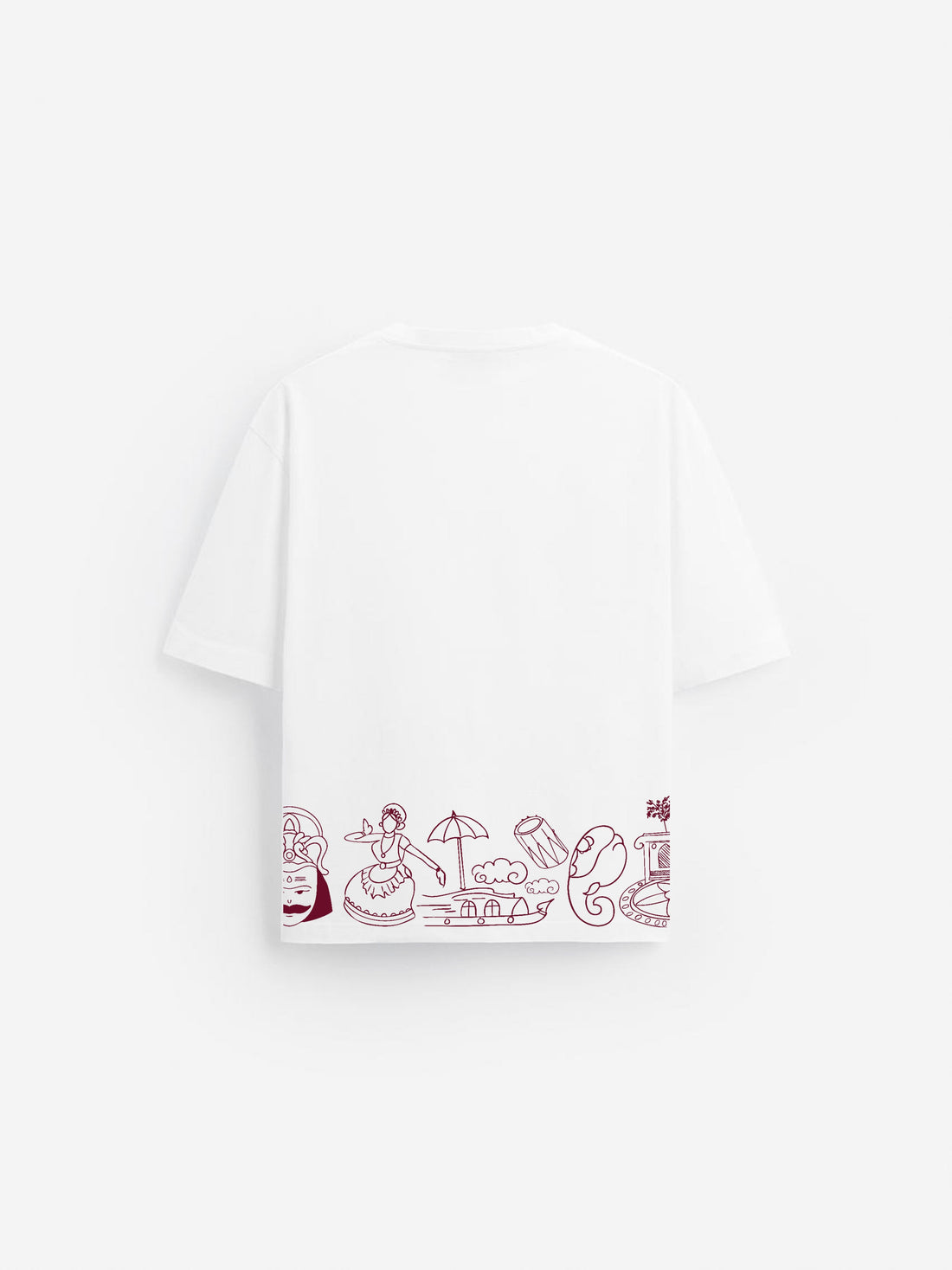 Unisex White KERA-U🌴SAV Oversized t-shirt