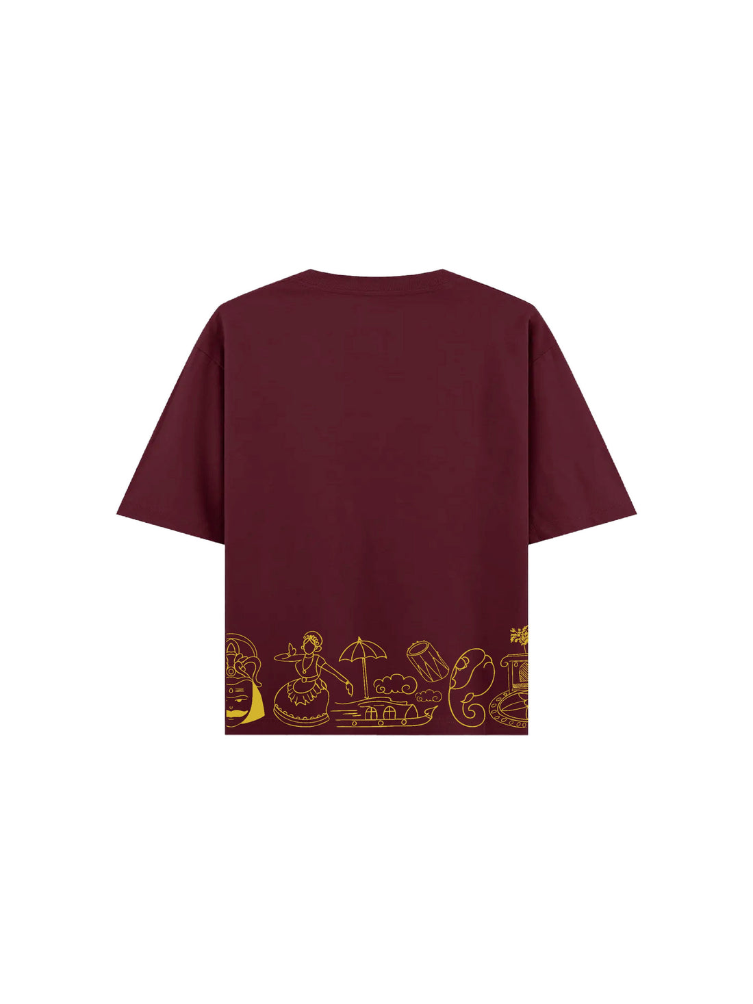 Unisex Maroon KERA-U🌴SAV Oversized t-shirt