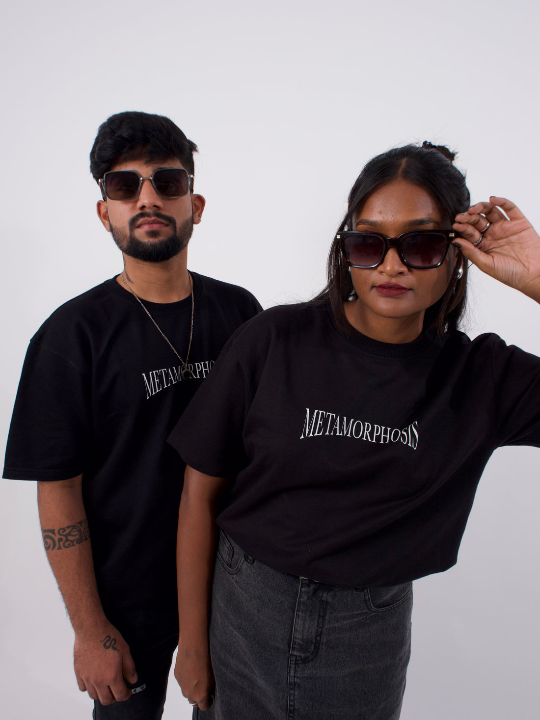 Unisex Black METAMORPHOSIS Oversized T-shirt