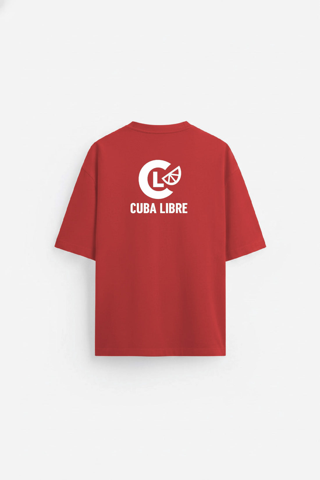 Unisex Red Cuba Libre Oversized T-shirt
