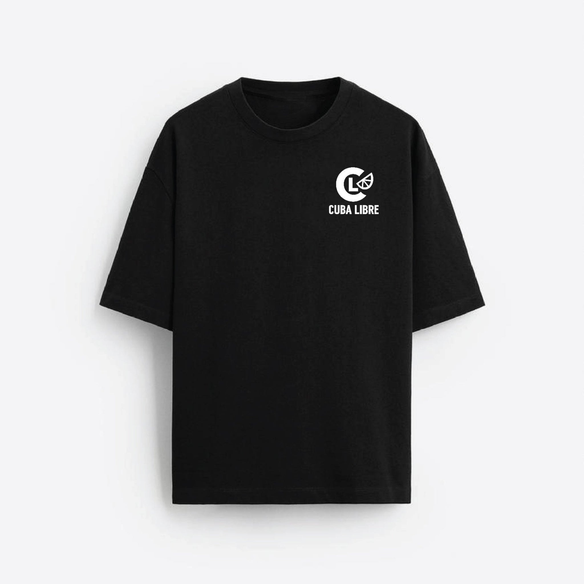 Unisex Black Cuba Libre Oversized T-shirt