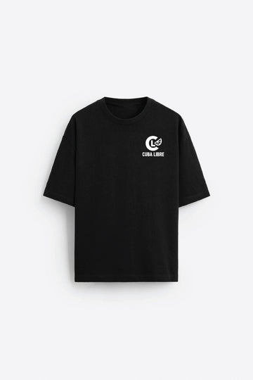 Unisex Black Cuba Libre Oversized T-shirt