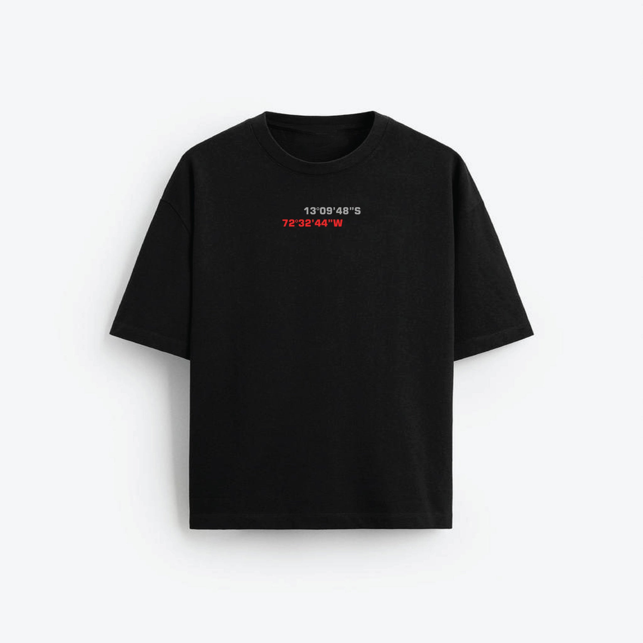 Unisex Black Oversized MONACO T-shirt
