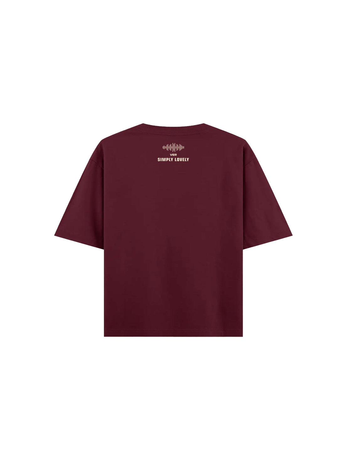 Unisex Maroon Oversized MAXED OUT T-shirt