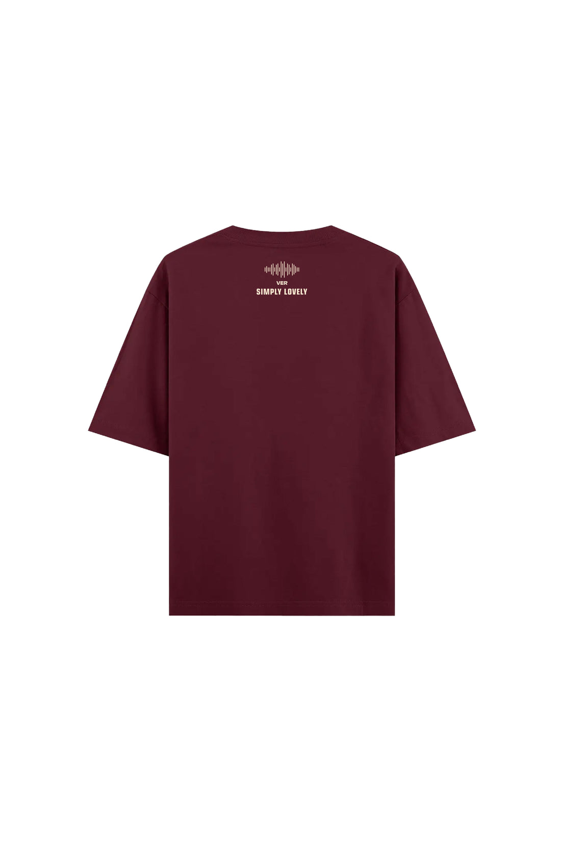 Unisex Maroon Oversized MAXED OUT T-shirt