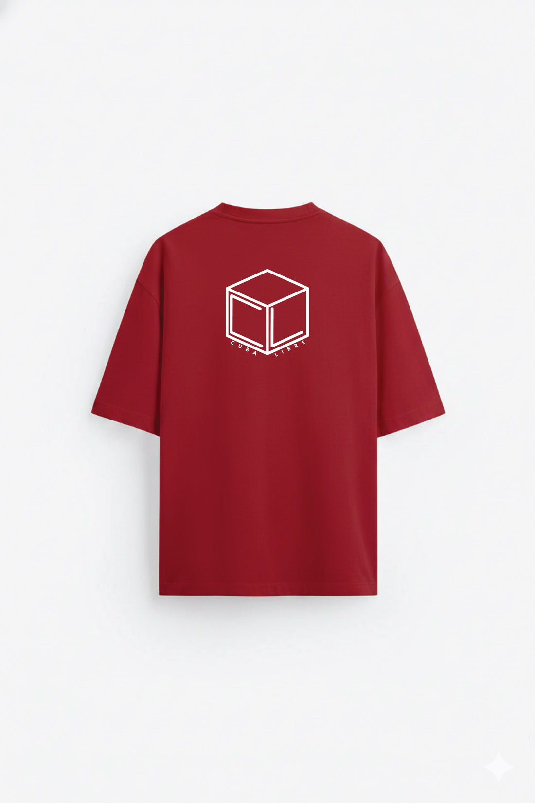 Unisex Red Cuba Libre Oversized T-shirt